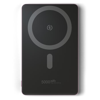 Picasee Prenosna baterija z MagSafe 5 000 mAh - Roza