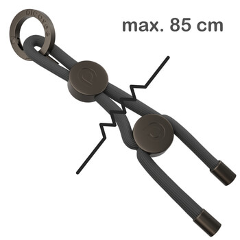 Picasee Cross-body phone strap - Črna