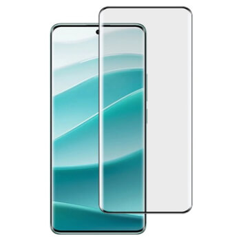 3x ukrivljeno zaščitno steklo 3D za Xiaomi Redmi Note 14 Pro 5G – črno