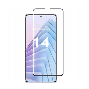 3x kaljeno steklo 3D z okvirjem za Xiaomi Redmi Note 14 4G – črno