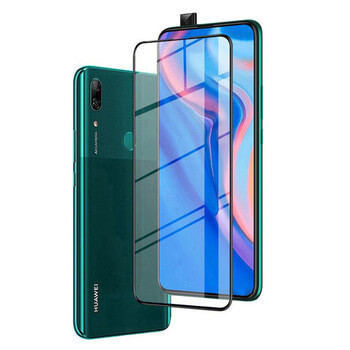 Kaljeno steklo 3D z okvirjem za Huawei P Smart Z – črno