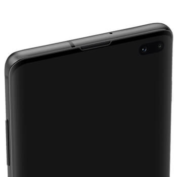 Picasee ukrivljeno zaščitno steklo 3D za Samsung Galaxy S10 Plus G975 – črno