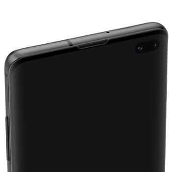 3x Picasee ukrivljeno zaščitno steklo 3D za Samsung Galaxy S10 Plus G975 – črno – 2+1 brezplačno