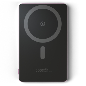 Picasee Prenosna baterija z MagSafe 5 000 mAh - Roza