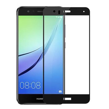 Kaljeno steklo 3D z okvirjem za Huawei P10 Lite – črno