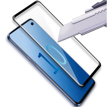 3x ukrivljeno zaščitno steklo 3D za Samsung Galaxy S10e G970 – črno