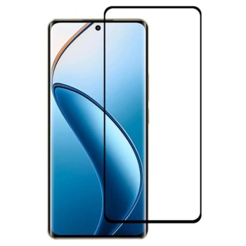 3x ukrivljeno zaščitno steklo 3D za Realme 12X – črno