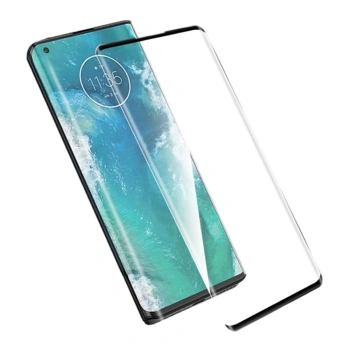 3x kaljeno steklo 3D z okvirjem za Motorola Moto G86 5G – črno
