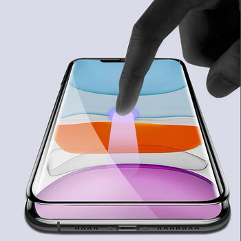 Picasee zaščitno kaljeno steklo 3D z okvirjem za Apple iPhone 11 Pro – črno