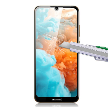 3x Picasee kaljeno steklo 3D z okvirjem za Huawei Y6 2019 – črno – 2+1 brezplačno