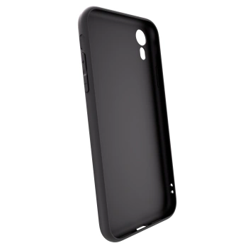 Picasee silikonski črni ovitek za Apple iPhone XR - IN TRANSIT