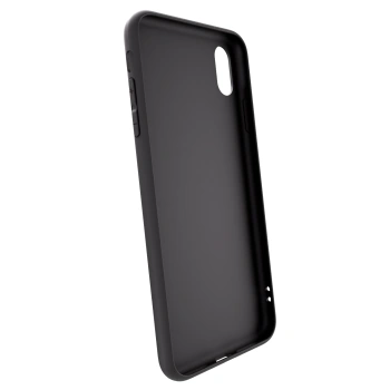 Picasee silikonski črni ovitek za Apple iPhone XS Max - FLIGHT PATH