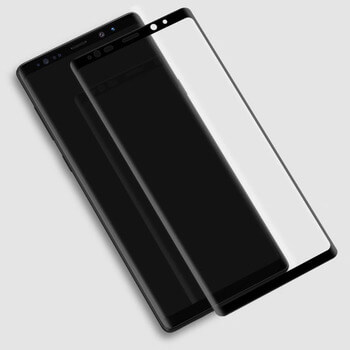 3x ukrivljeno zaščitno steklo 3D za Samsung Galaxy Note 9 N960F – črno