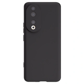Picasee silikonski črni ovitek za Honor 90 5G - Lasten foto dizajn