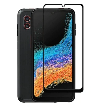 Kaljeno steklo 3D z okvirjem za Samsung Galaxy Xcover 7 – črno