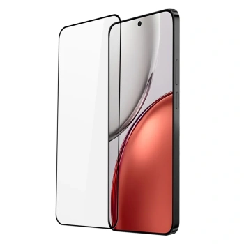 3x kaljeno steklo 3D z okvirjem za Honor Magic8 Lite 5G – črno