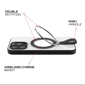Picasee MagSafe ring - Črna