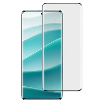 3x kaljeno steklo 3D z okvirjem za Xiaomi Poco X8 Pro Max – črno