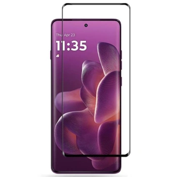 Kaljeno steklo 3D z okvirjem za Motorola Edge 60 Neo 5G – črno
