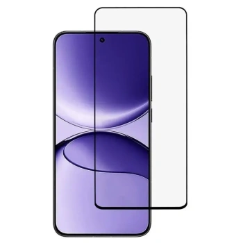 3x kaljeno steklo 3D z okvirjem za Xiaomi Poco F8 Ultra – črno