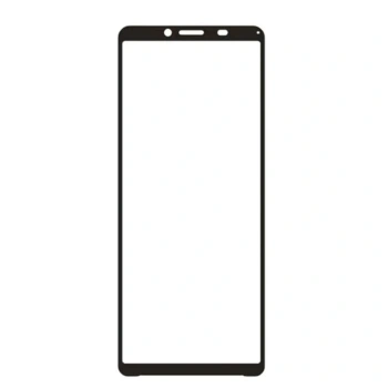 Kaljeno steklo 3D z okvirjem za Sony Xperia 10 VII – črno