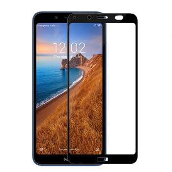 Picasee zaščitno kaljeno steklo 3D z okvirjem za Xiaomi Redmi 7A – črno