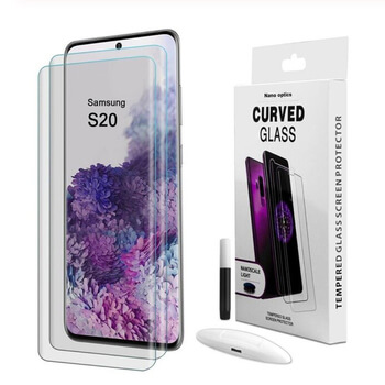 3x Picasee zaščitno steklo 3D UV za Samsung Galaxy S20 G980F – 2+1 brezplačno