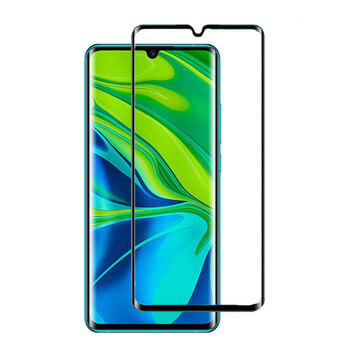 Picasee ukrivljeno zaščitno steklo 3D za Xiaomi Mi Note 10 (Pro) – črno