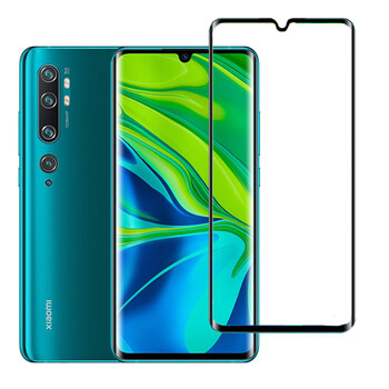3x Picasee ukrivljeno zaščitno steklo 3D za Xiaomi Mi Note 10 (Pro) – črno – 2+1 brezplačno