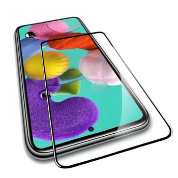 Picasee zaščitno kaljeno steklo 3D z okvirjem za Samsung Galaxy A71 A715F – črno