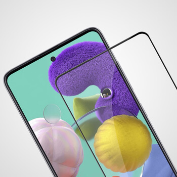 Picasee zaščitno kaljeno steklo 3D z okvirjem za Samsung Galaxy A71 A715F – črno
