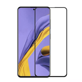 Picasee zaščitno kaljeno steklo 3D z okvirjem za Samsung Galaxy A71 A715F – črno