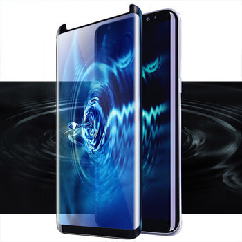 Picasee ukrivljeno zaščitno steklo 3D za Samsung Galaxy S8 G950F – črno