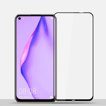 Picasee zaščitno kaljeno steklo 3D z okvirjem za Huawei P40 Lite – črno