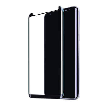 Ukrivljeno zaščitno steklo 3D za Samsung Galaxy S8+ G955F – črno