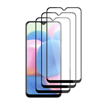 Picasee zaščitno kaljeno steklo 3D z okvirjem za Samsung Galaxy A30s A307F – črno