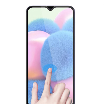 3x Picasee kaljeno steklo 3D z okvirjem za Samsung Galaxy A30s A307F – črno – 2+1 brezplačno