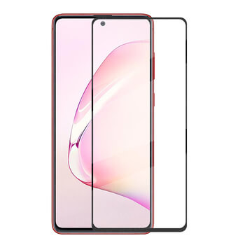 Picasee zaščitno kaljeno steklo 3D z okvirjem za Samsung Galaxy Note 10 Lite N770F – črno