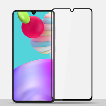 Picasee zaščitno kaljeno steklo 3D z okvirjem za Samsung Galaxy A41 A415F – črno