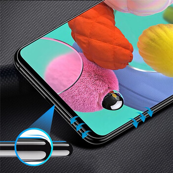 Picasee zaščitno kaljeno steklo 3D z okvirjem za Samsung Galaxy A41 A415F – črno