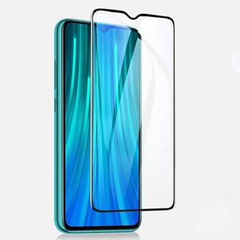 Kaljeno steklo 3D z okvirjem za Xiaomi Redmi Note 8 Pro – črno