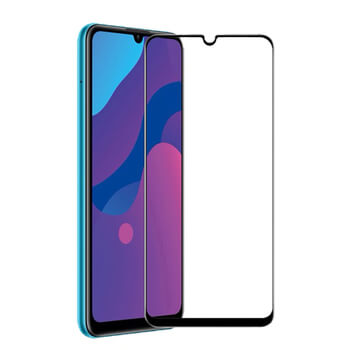 Picasee zaščitno kaljeno steklo 3D z okvirjem za Honor 9A – črno