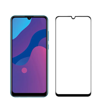 3x Picasee kaljeno steklo 3D z okvirjem za Honor 9A – črno – 2+1 brezplačno