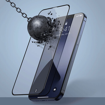 Picasee zaščitno kaljeno steklo 3D z okvirjem za Apple iPhone 12 Pro – črno