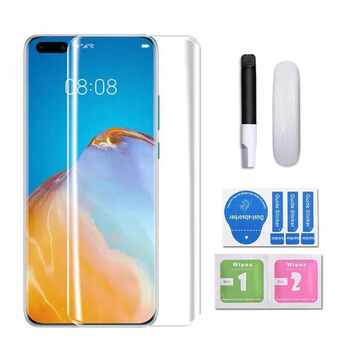 3x Picasee zaščitno steklo 3D UV za Huawei Mate 40 Pro – 2+1 brezplačno