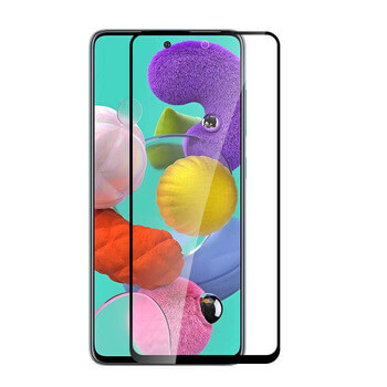 3x Picasee kaljeno steklo 3D z okvirjem za Samsung Galaxy M51 M515F – črno – 2+1 brezplačno