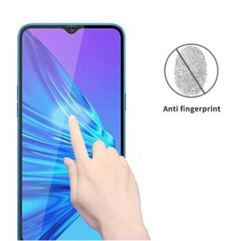 Picasee zaščitno kaljeno steklo 3D z okvirjem za Realme 5 – črno