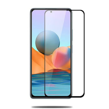 Picasee zaščitno kaljeno steklo 3D z okvirjem za Xiaomi Redmi Note 10 – črno