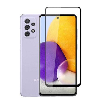 3x Picasee kaljeno steklo 3D z okvirjem za Samsung Galaxy A52 5G A525F – črno – 2+1 brezplačno