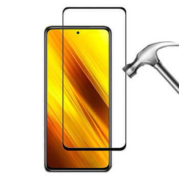 3x Picasee kaljeno steklo 3D z okvirjem za Xiaomi Poco X3 Pro – črno – 2+1 brezplačno